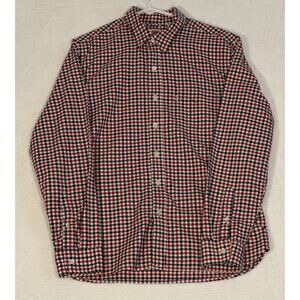 Levi’s Men’s Medium Long Sleeve Shirt Red, White and Blue Gingham